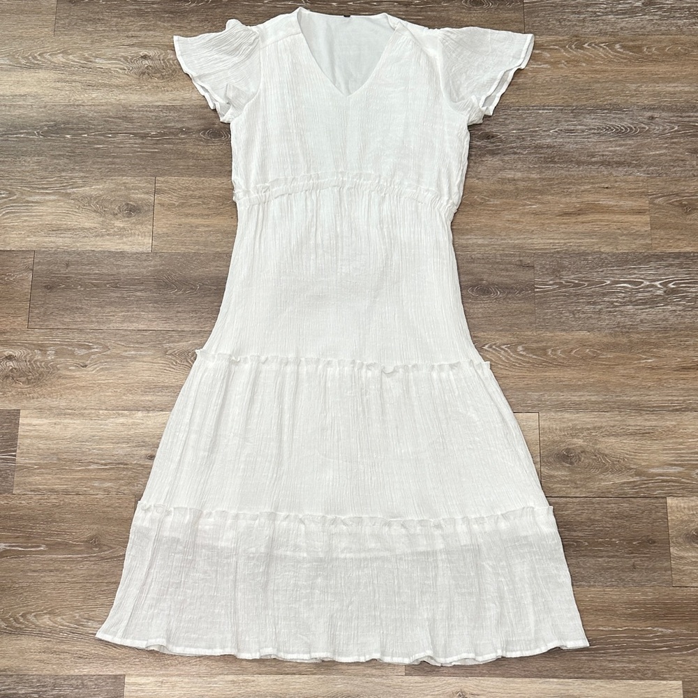 Chic White Midi Dress